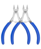 Mr. Pen 5 Inch 2 Pack Wire Cutters - Diagonal, Flush, Side, Nippers, Cutting Pliers - color: Blue, size: 5 inch, 2 Pack