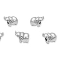 40pcs Elephant Symbol of Luck and Prosperity Large Hole Animal Loose Beads (4.5mm Hole) Antique Silver Metal Spacer for DIY Craft Jewelry Making MEC-A6 - size: Elephant
