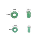 BEADIA Natural Green Aventurine Rondelle Stone with Large Hole (4mm) Loose Semi Gemstone Beads for Jewelry Making 10mmx4mm 24pcs - color: Green Aventurine, size: 10mm x 4mm