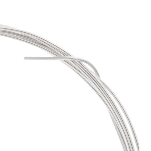 Adabele 10 Feet Authentic Sterling Silver Jewelry Wire Dead Soft Round Beading Wire (0.7mm/21 Gauge) Hypoallergenic Nickel Free for DIY Craft Jewelry Making SS281-0.7 - size: 0.7mm (21 gauge)