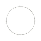 Amazon Essentials 14k Gold or Sterling Silver Plated Figaro Chain Necklace - color: Silver, size: 20", style: 2 mm