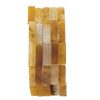 BEADIA Natural Yellow Jade Tube Beads 13x4mm 30pcs Rectangle Loose Semi Gemstone Beads for Jewelry Making Design - color: Yellow Jade Rectangle