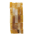 BEADIA Natural Yellow Jade Tube Beads 13x4mm 30pcs Rectangle Loose Semi Gemstone Beads for Jewelry Making Design - color: Yellow Jade Rectangle