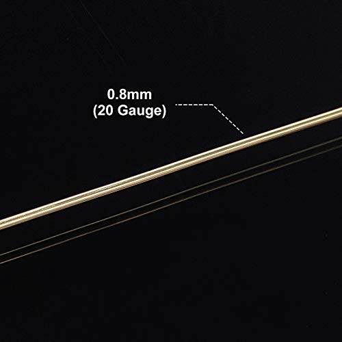 BENECREAT 20 Gauge 32 Yards Tarnish Resistant Gold Wire Jewelry Copper Wire Craft Beading Wire for Gem Wrapping Jewelry Craft Making, Halloween Model Making - color: Gold, size: 20 Gauge