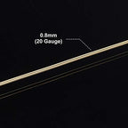 BENECREAT 20 Gauge 32 Yards Tarnish Resistant Gold Wire Jewelry Copper Wire Craft Beading Wire for Gem Wrapping Jewelry Craft Making, Halloween Model Making - color: Gold, size: 20 Gauge