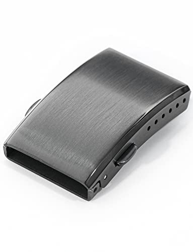 watchdives Watch Buckle 18mm/20mm/22mm Fold Safety Milled Clasp Replacement Stainless Steel Watchband Clasp (Black, 20mm) - color: Black, size: 20mm