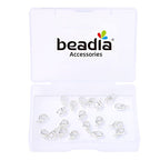 BEADIA Silver Plated Lobster Clasps Non Tarnish 10mm 20pcs for Jewelry Making Findings - color: Lobster Clasps Silver, size: 10mm