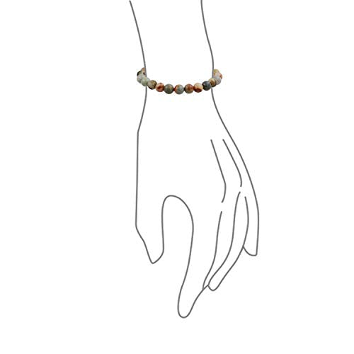 Bling Jewelry Natural Multi Color Semi Precious Gemstone Round Bead 8MM Strand Stackable Stretch Bracelet For Women Men Teen Unisex - color: Multicolor Set