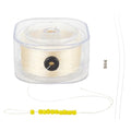 PH PandaHall 246 Yards 0.2mm String for Bracelet Beading Thread Seed Bead Thread Sewing String with Leading Wire and Organizing Case for Leather Stitching Beading Jewelry Bracelets Making Beige - size: 0.2mm, style: Beige
