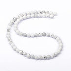 AD Beads Natural Gemstone Round Loose Beads 15" for Bracelet Necklace Earrings Jwelery Making Crafts DIY (4mm, Black Stripe Howlite) - color: Black Stripe Howlite, size: 4mm