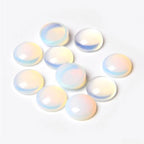 20pcs 4mm Natural Stone No Hole Opal Semicircle Smooth Cabochons Beads Healing Chakra Crystal Stone Bead for Jewelry Making Rings Earrings Necklace Bracelet DIY Crafts - color: Opal, size: 4mm