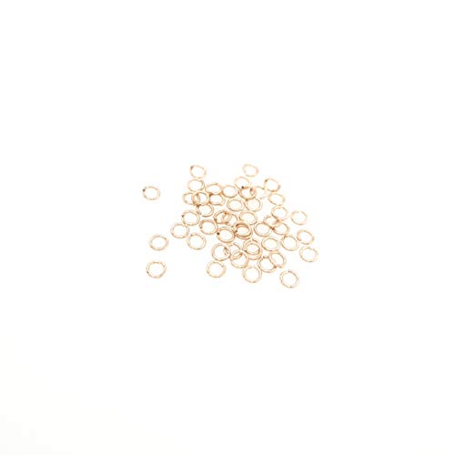 50pcs 14/20 Gold Filled Round Open Jump Rings 3.8MM OD, 2.5MM ID 22 Gauge by CRAFT WIRE - color: 22 Gauge, size: 3.8MM