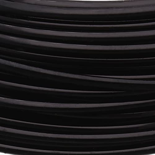 The Beadsmith Square Craft Wire - Soft Temper Beading Wire, Black Color, 21 Gauge, 7 Yards - color: Black, size: 21 Gauge, 7 Yard Coil