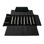 Portable Jewelry Roll Untangled Secure Necklace Travel Storage Bag Displays Holder 16 Chain (Black Diamond) - color: Black Diamond