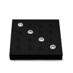 Oirlv Microfiber Diamonds Gemstones Jewelry Display Organize Tray Multi-Compartment Modular Jewelry Crystal Beads Holder - style: P13710