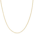 Amazon Essentials Sterling Yellow Gold or Silver Thin 0.8mm Box Chain Necklace - color: Yellow Gold, size: 16"