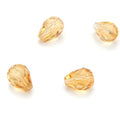 24pcs Adabele Austrian 8mm Faceted Teardrop Loose Crystal Beads Golden Yellow Champagne Compatible with 5500 Swarovski Crystals Preciosa SST-828 - color: Gold Champagne, size: 8mm x 6mm - 24pcs