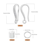 230PCS Earring Findings for Jewelry Making, Silver Earring Hooks ypoallergenic Fish Hooks for DIY Bulk Pack - color: Silver-Thin Earring Hooks