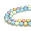 MJDCB Natural Stone Beads 8mm 43pcs Round Rainbow Stone Loose Gemstone Bead Charms for Jewelry Making Bracelet Necklace Earring Pendant - color: Rainbow Stone, size: 8mm