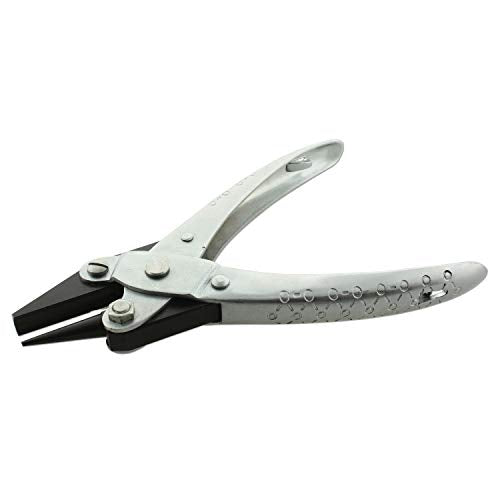 The Beadsmith Round Nose/Concave Parallel Pliers - 5.71 inches (145mm), Steel tool for jewelry making, no spring - style: Round Nose/Concave - 145mm
