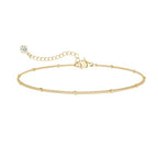 DEARMAY 14K Gold Plated Ankle Bracelets Set for Women Waterproof, Anklets for Women Cuban Link Layered Pack Jewelry Gift - color: Gold Anklet-Q