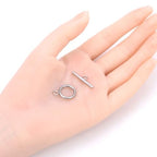 20pcs Adabele 304 Grade Surgical Stainless Steel 15mm (0.6 inch) Toggle Clasp Thick Sturdy T-Bar Closures Connector for Craft Jewelry Making SJF181-2 - size: Toggle clasp - 15mm
