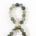 100Pcs Natural Stone 6mm Green Grass Jade Round Loose Gemstone Energy Healing Beads Hole Size 1mm DIY Smooth Beads for Bracelet Necklace Earrings Jewelry Making - color: Green Grass Jade, size: 6mm
