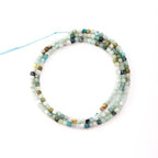 Faceted Natural Amazonite 2-3mm Cube Square Loose Beads Gemstone Small Loose Beads Healing Crystal Energy Stone for DIY Jewelry Making 15" - color: Amazonite2