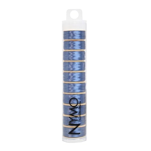The Beadsmith Nymo Thread – 10-Pack Royal Blue Color – Size D, .30mm Diameter, 64 Yard/58.5 Meter Spool – Made of Nylon – Bead Embroidery & Weaving, Off Loom & Loom Work and DIY Craft Projects - size: Size D, 64 Yards, style: Royal Blue