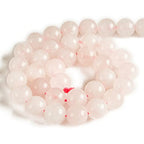 60pcs 6mm Rose Quartz Beads Natural Gemstone Beads Round Loose Beads for Jewelry Making - color: Rose Quartz, size: 6mm