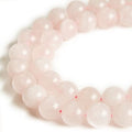 100pcs 6mm Rose Quartz Beads Natural Gemstone Beads Round Loose Beads for Crafting and Jewelry Making - color: Rose Quartz, size: 6mm