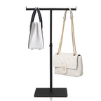 Polmart Countertop Adjustable Display Stand Stand for Purses/Handbags, Wreaths, Wigs, Hats and Crafts (T-Stand, Black) - color: Black Matte