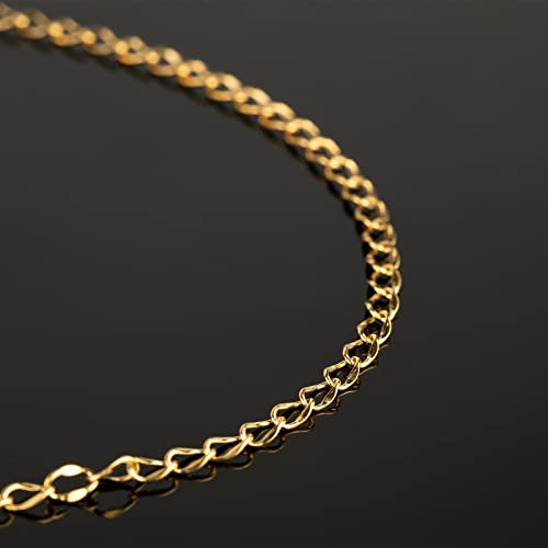 UMAOKANG 32.8 Feet Gold Chains for Jewelry Making, 316 Stainless Steel Extender Chain Links for Necklace Bracelet Making with 10pcs Lobster Clasps and 30pcs Jump Rings - color: Gold Twist