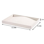 Pangkeep 14 Hooks Necklace Holder Organizer Tray,Beige Velvet Necklace Storage Jewelry Displays for Selling.