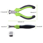 SPEEDWOX Mini End Nipper Pliers 4 Inches Precision End Cutters Small End Cutting Nippers Fine Pliers with Spring Wire Cutter for Guitar Strings Beading Jewellery Making Tool Shoes Repair Tool - style: End Nippers