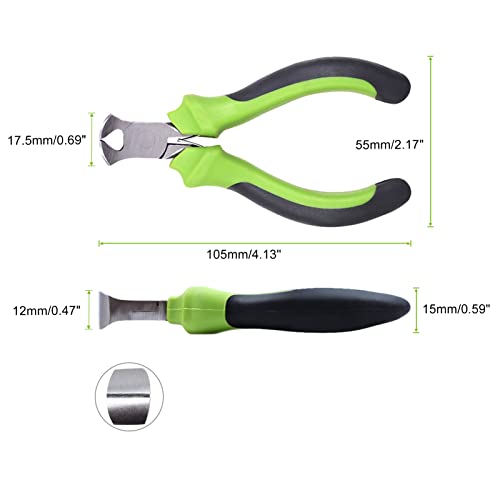 SPEEDWOX Mini End Nipper Pliers 4 Inches Precision End Cutters Small End Cutting Nippers Fine Pliers with Spring Wire Cutter for Guitar Strings Beading Jewellery Making Tool Shoes Repair Tool - style: End Nippers