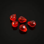 24pcs Adabele Austrian 8mm Faceted Teardrop Loose Crystal Beads Light Siam Red Compatible with 5500 Swarovski Crystals Preciosa SST-806 - color: Light Siam/Red, size: 8mm x 6mm - 24pcs