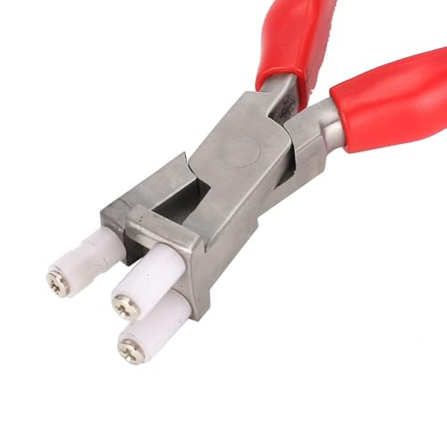Nylon Jaw Pliers for Jewelry Making Non-Scratch C-Type Pliers with Anti-Slip Handle Round & Flat Nose Design for Wire Bending(pliers) - style: pliers