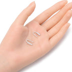 5pcs Adabele Authentic 925 Sterling Silver 15mm Pendant Clasp Pinch Bails Cubic Zirconia CZ Clip Tarnish Resistant for DIY Craft Jewelry Making SS203-3 - size: 15mm Pinch Bail with CZ