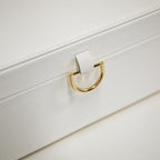 COLLECTIVE HOME - Monogram Jewelry Box with Mirror, Custom Gold Letter Engraving, Elegant Jewelry Organizer with Removable Tray, Ideal Gift for Mother’s Day, Girlfriend, Birthday (g) - color: g