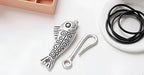 JGFinds Fish & Hook Bracelet Toggle Clasps - 10 Complete Sets of Silver DIY Jewelry Making Supplies, Bracelet Clasp, Sweater Barrel Toggle Closure or Connector