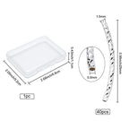 CREATCABIN 40Pcs Curved Tube Beads 925 Sterling Silver Plated Brass Sleek Noodle Bead Long Large Hole Spacer Connectors Bulk for DIY Jewelry Making Bracelets Necklaces Findings - color: Silver