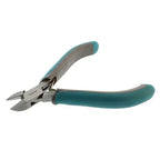 The Beadsmith Simply Modern Side Cutter, 4.5 inches (114mm) with polished steel head, PVC grip handles and double-leaf springs, tool for jewelry making - size: Side Cutter
