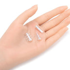 2pcs Adabele Authentic 925 Sterling Silver 3 Strands Multi-Strand Slide Lock Tube Clasp Set 20mm Hypoallergenic Nickel Free for DIY Layering Jewelry Making SS116 - color: Sterling Silver, size: 3-Strand clasp - 2pcs