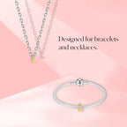 S925 A-Z Bead Charms,Initial Letter Alphabet, 14K Gold Plated, for Bracelet Necklace, Gift for Mothers Nurses Day Graduation Birthday Anniversary, for Girlfriend Family Friend, for Pandora - style: L