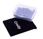 Natural Stone Beads 100pcs 6mm Lapis Lazuli Round Genuine Real Stone Beading Loose Gemstone Hole Size 1mm DIY Charm Smooth Beads for Bracelet Necklace Earrings Jewelry Making (Lapis Lazuli Blue, 6mm) - color: Lapis Lazuli Blue, size: 6mm