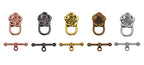Mandala Crafts 120 Flower Toggle Clasps, Assorted T-Bar Jewelry Findings & Closures – Metal Fastener Hooks for DIY Necklace & Bracelet Making