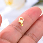 14K Yellow Gold Jewelry Clasp Necklace Extender Clasp Bracelet Extension Connector for DIY Necklace Bracelet Anklet Jewelry Making, 14K Gold Clasp for DIY Jewelry Making (Style 8) - style: Style 8