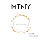 MTMY Beaded Necklaces for Women 14K Gold Plated Dainty Colorful Green/Rose Beaded Pearl Choker Necklace Delicate Boho Choker Necklace Jewelry Gift - style: Little bell beads