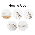 HDSupplies 100 Pieces - Lobster Clasps - Bright Silver Tone - 10x6mm w/ 1mm Hole - color: Bright Silver Tone, size: 10x6mm